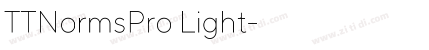 TTNormsPro Light字体转换